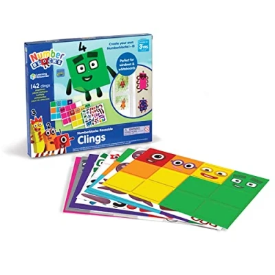 Bild av Learning Resources Numberblocks Reusable Clings, Classroom Essentials for Teachers, Recreate the One to Ten on Whiteboards, Easy DIY
