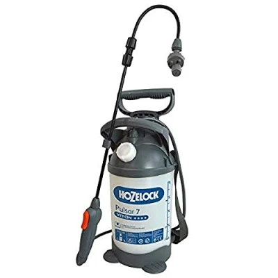 Bild av HOZELOCK Tryckspruta Pulsar Viton 7 L: Perfekt för starka behandlingar (trä, Diy...), Seals, kombinerar praktiskhet, säkerhet och komfort, separat bärhandtag, multi strålmunstycke [5311 000]