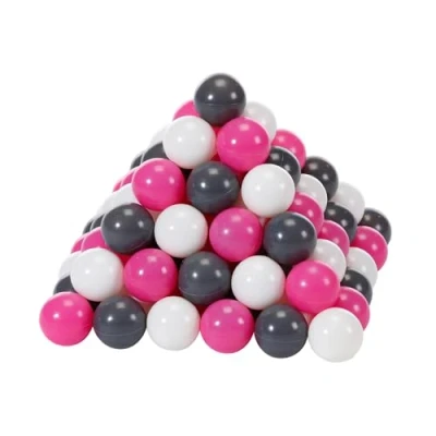 Bild av KNORRTOYS.COM 56757 Knorrtoys bollset ca Ø 6 cm100 kräm/grå/rosbollar, kräm