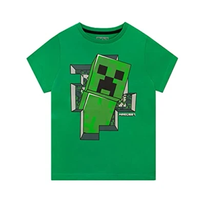 Bild av Minecraft Pojkar T Shirt Creeper Grön 164