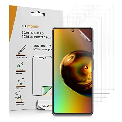 Bild av kwmobile 6 x skyddsfilm kompatibel med Google Pixel 6a klar film skärmskydd transparent displayfilm