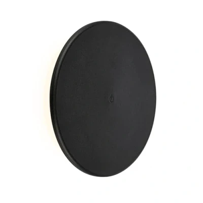 Bild av Briloner Aurora LED uppladdningsbar utomhusvägglampa, svart, touchdimmer, IP54