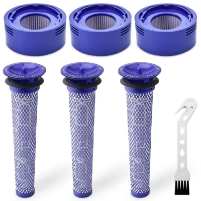 Bild av Druuzyl 3 HEPA filter + förfilter för Dyson V8/V7 Absolute/Animal/Motorhead kompatibel officiell ersättning #965661 01 &amp; #967478