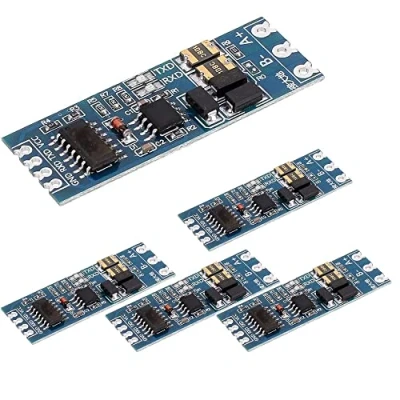 Bild av Fasizi 5 st TTL till RS485 adapter 485 seriell port UART nivåkonverteringsmodul 3,3 V