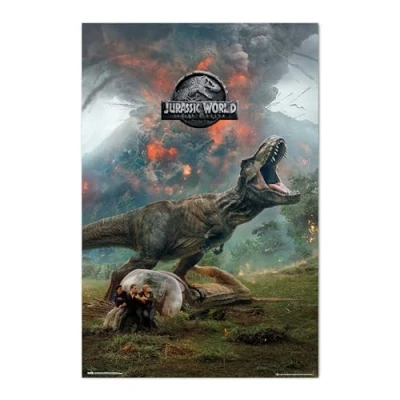 Bild av Grupo Erik Jurassic World Poster 36 x 24 inches / 91.5 61 cm Shipped Rolled Up Cool Posters Art &amp; Prints Wall