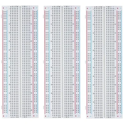 Bild av MMOBIEL 3 st 830 punkts lödlös PCB kopplingsdäck protoypkompatibel med DIY Arduino, Raspberry Pi 2 4 Projekt Proto Shield Distribution anslutningsblock