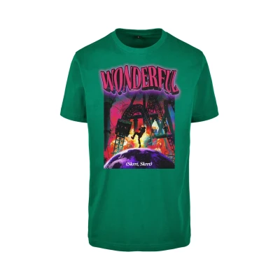Bild av Mister Tee Wonderful Tshirt med print, Storlek: Small, Forest green
