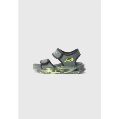 Bild av Skechers SOLA GLOW Sandaler charcoal/silvercoloured/lime trim för barn, Storlek: 37, Charcoal/silver coloured/lime Konstmaterial