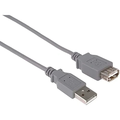 Bild av Premiumcord Förlängningskabel USB A 2.0 1 m Grå