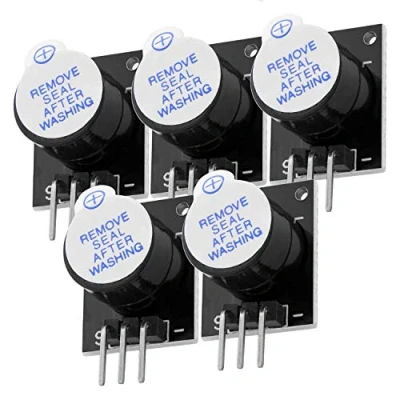 Bild av AZDelivery 5 x KY 012 aktiv piezo summer alarmmodul kompatibel med Arduino inklusive E Book!