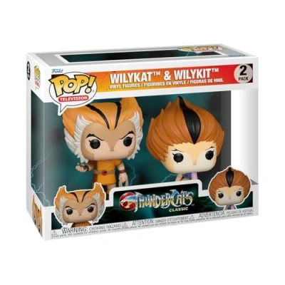 Bild av Funko Pop! Animation: TC Wilykat/Wilykit 2PK Thundercats Samling Vinylfigur Presentidé Officiell Merchandising Leksaker för barn och vuxna TV fans