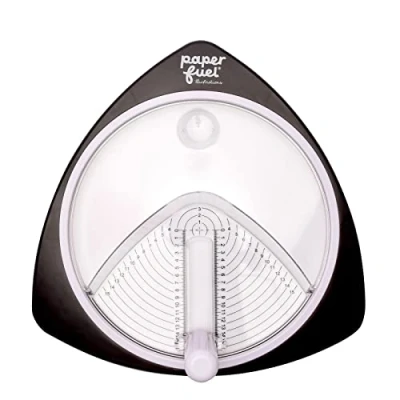 Bild av Vaessen Creative PF102002 Paperfuel 15 cm cirkelskärare med 3 reservblad, svart, 22 x