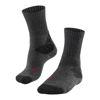 Bild av FALKE Vandringsstrumpor för män TKX Expedition funktionellt material ull anti bubblor tjock 1 par, grå (Asfalt Melange 3180), 4243