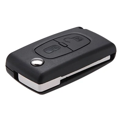 Bild av CDKJ 2 knappar hölje för fjärrkontroll Peugeot 206 107 207 307 407 Citroen C2 C3 C4 C5 C6