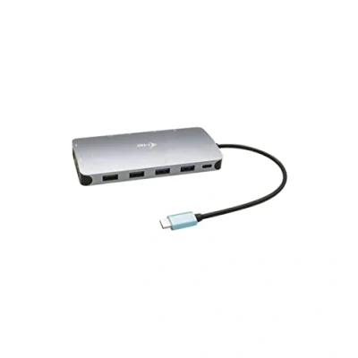Bild av i tec USB C 3x Full HD Nano dockningsstation metall 2x DisplayPort 1x HDMI GLAN 3.1 2.0 ljud med strömförsörjning 100 W