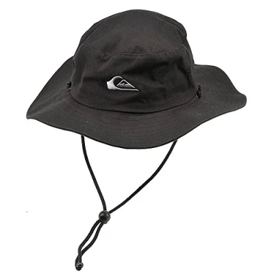 Bild av Quiksilver Bushmaster solskydd för män, hinkhatt med slappt visir, Svart, L XL