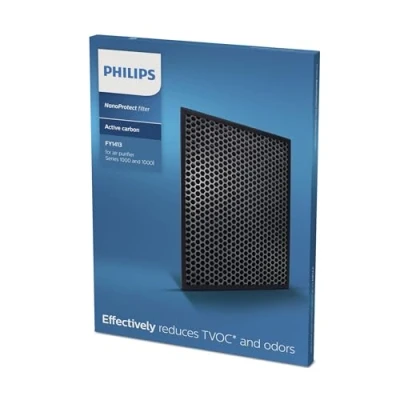 Bild av Philips Nano Protect filter HEPA serie 3 Livslängd på upp till 24 månader Hög filtreringseffektivitet Fångar in skadliga partiklar, bakterier och virus FY1410/30