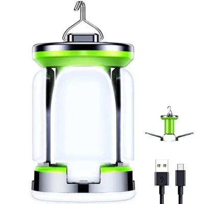 Bild av Blukar Campinglykta Uppladdningsbar, Fällbar Campinglampa 7 Ljuslägen 60 LED Ultra Bright Tältljus av 10+ Timmars Batteritid Campinglampor för Camping, Nödsituation, Fiske, Vandring etc
