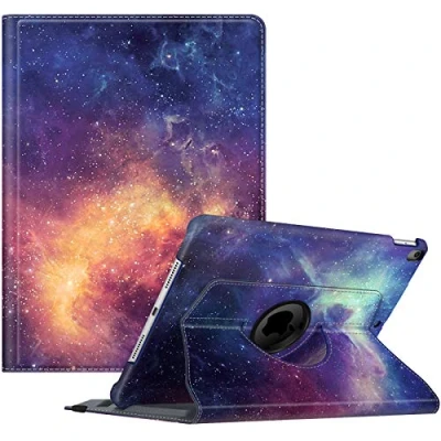Bild av FINTIE Kompatibelt fodral med iPad Air 3e Gen 2019/iPad Pro 10.5 2017 360 rotation pennhållare, pennfodral, skyddande sömnfunktion/automatisk väckarklocka, galax