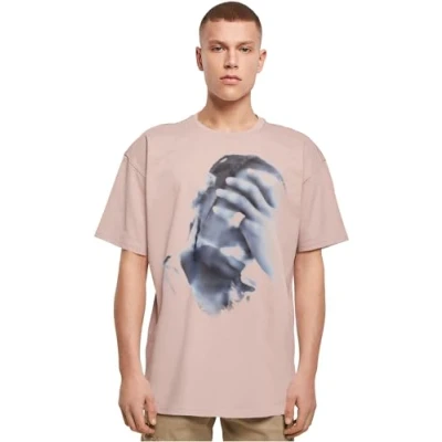 Bild av Upscale by Mister TEE 4 AM Oversize Tshirt med print, Storlek: Medium, Pink