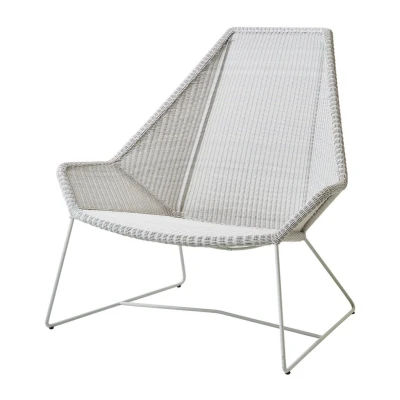 Bild av Cane line Breeze Highback Lounge Chair 5469 LI/LS/LW stol White Grey B: 98 x D: 87 H: SH: 40 cm