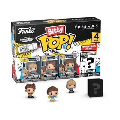 Bild av Funko Bitty POP! Friends 80&#039;s Rachel 4PKand A Surprise Mystery Mini Figure 2,2 cm (0,9 tum) Samlingsbar Stapelbar displayhylla ingår Presentidé Partypåsar Strumpa Cake Topper