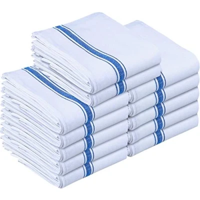 Bild av Utopia Towels 12 pack diskhanddukar 100% bomull (38 x 64 cm) Kökshanddukar, barhanddukar och kökshanddukar (blå)