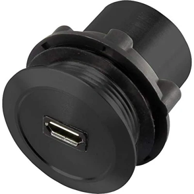 Bild av TRU COMPONENTS Micro USB 01 BK Mikro anslutning för inbyggnad 2.0 Hona inbyggd A uttag på B kontakt Innehåll: 1 st