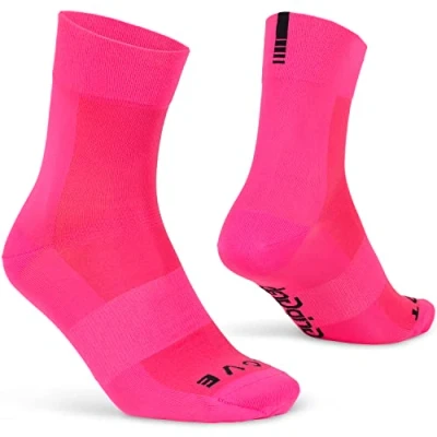 Bild av GripGrab Lightweight SL Performance sommar cykling strumpor 1 och 3 pack Eyecatching 2 längder cykelstrumpor långa korta