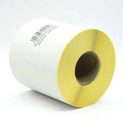 Bild av MD Labels vita termoetiketter på rulle 100 x 50 mm 1 000 stycken permanent självhäftande, för streckkod, självhäftande etiketter märkning