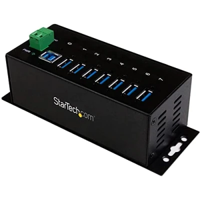 Bild av StarTech.com Industriell 7 portars USB 3.0 hubb med överspänningsskydd för klämlister/DIN skenor montering
