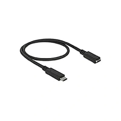 Bild av DeLock Kab USB3.1 C&gt; USB Typ C uttag förlängning 0,5 m svart kabel digital/data, 85532