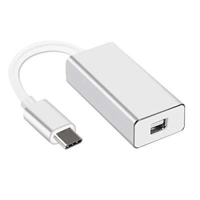 Bild av YMY USB C till mini Displayport adapter, 4K 60Hz typ DP omvandlare kompatibel med MacBook Pro 2016/2017, Chromebook Pixel, Dell XPS konvertera LED biofisning, Monitor (silver)