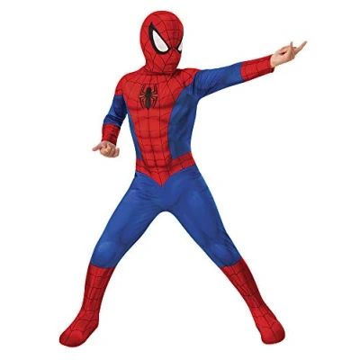 Bild av Rubie&#039;s Spider Man, Man Boys Klassisk kostym, Blå/Röd, 7 8 år (122 128 cm)