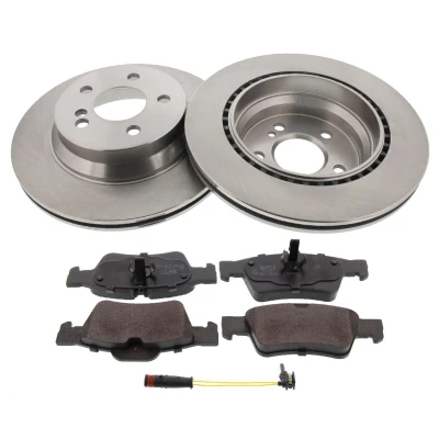 Bild av MAPCO 47814/1 Disques et plaquettes de freins Essieu arrière ventilé préparé pour indicateur d&#039;usure, contact signal d&#039;usure inclus