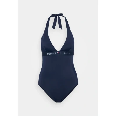 Bild av Tommy Hilfiger Original Halter ONE Piece Baddräkt, Storlek: 40 42, Dark night navy