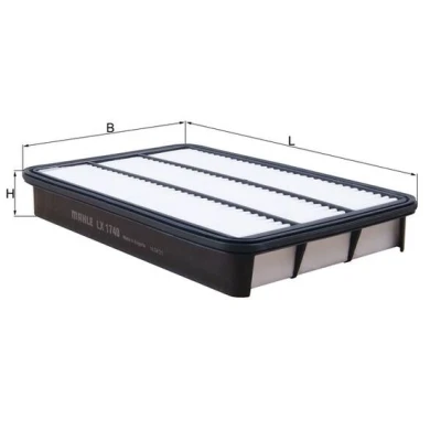 Bild av MAHLE ORIGINAL LX 1740 Filtre à air 42,0 200 309 Cartouche filtrante OPEL: Frontera B SUV, ISUZU: Trooper 3 SUV