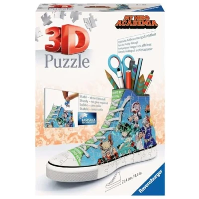 Bild av Ravensburger 3D Puzzle 11567 Sneaker My Hero Academia Praktischer Stiftehalter 108 Teile Schreibtisch Organizer für Kinder ab 8 Jahren: Erlebe Puzzlen in der 3. Dimension