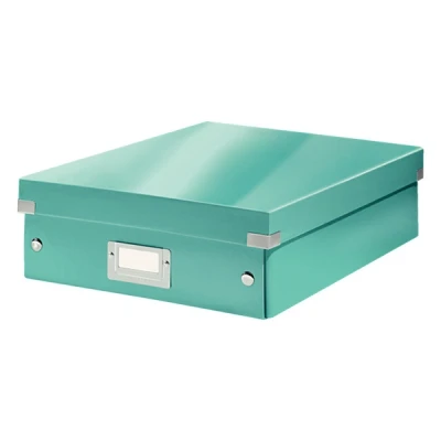 Bild av Leitz WOW Click and Store Förvaringsbox med avdelare, medium, isblå, 60580051
