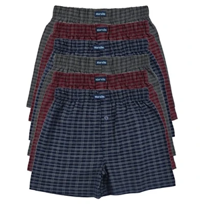 Bild av MioRalini 6 tryckta och mjuka boxershorts för män av 100 % bomull, i eller 3 fashionabla färger, set om S, M, L, XL, 2XL, 3XL, 4XL, 5XL, 6XL, Set10, XL