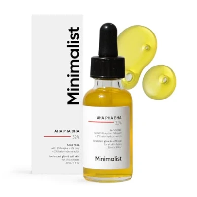 Bild av Verem Minimalist 32 % AHA PHA BHA Skalningslösning för glänsande hud, mjuk konsistens och porrengöring Helg ansiktsskrubb eller peeling 30 ml (förpackning med 1)