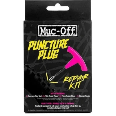 Bild av Muc Off reparationssats för punkteringsplugg däckpunktering slanglösa däck slanglöst kit med däckplugg och däckreparationspluggar