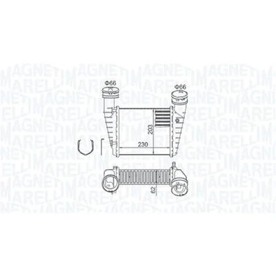 Bild av MAGNETI MARELLI 351319205210 Intercooler VOLKSWAGEN: Passat B5 GP Berline, Break, SKODA: Superb I Berline
