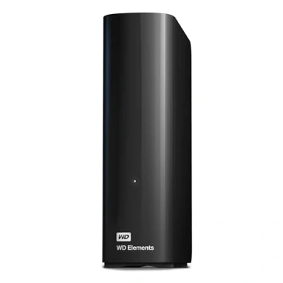 Bild av WD 24 TB Elements Extern Hårddisk, Skrivbordshårddisk, USB 3.0 kompatibel, Snabb överföringshastighet, Plug and play lagring för alla dina bilder, videor, musik och dokument, Svart