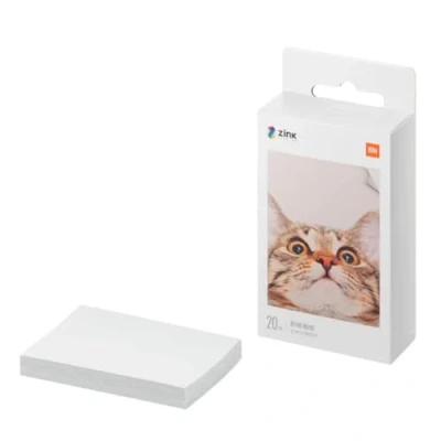 Bild av Xiaomi bärbart skrivare fotopapper, högkvalitativt 3 tums fotopapper 20 ark