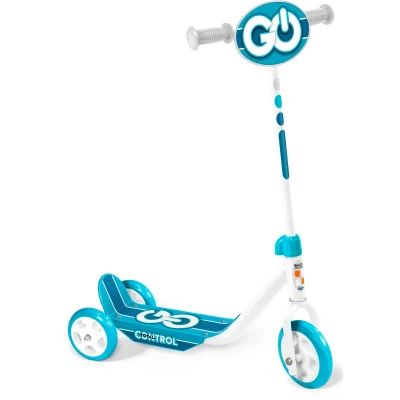 Bild av Stamp Skids Control 3 hjulig Sparkcykel, Blå/Vit