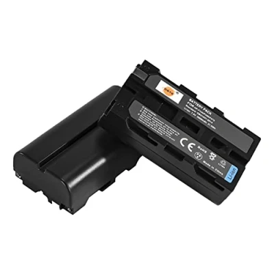 Bild av DSTE 2 st NP F550 F570 F330 Li Ion batteri kompatibel med Sony CCD RV100 RV200 SC5 SC55E SC55 TR12 TR18 TR1E TR2 TR200