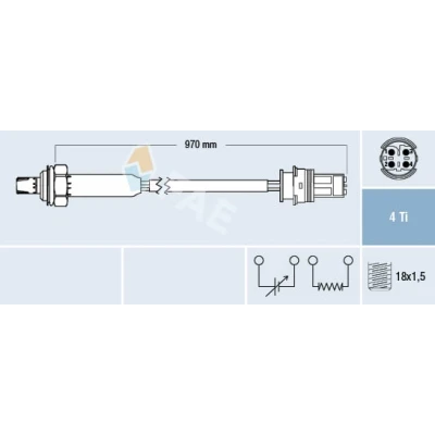 Bild av FAE 77190 Sonde lambda de régulation BMW: 3 Coupe, 5 Berline, Berline