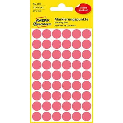 Bild av Avery Zweckform 3147 markeringspennor 270 Stück ljusröd