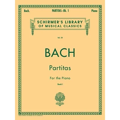 Bild av Johann sebastian bach: partitas book 1 piano: Schirmer Library of Classics Volume 20 Piano Solo